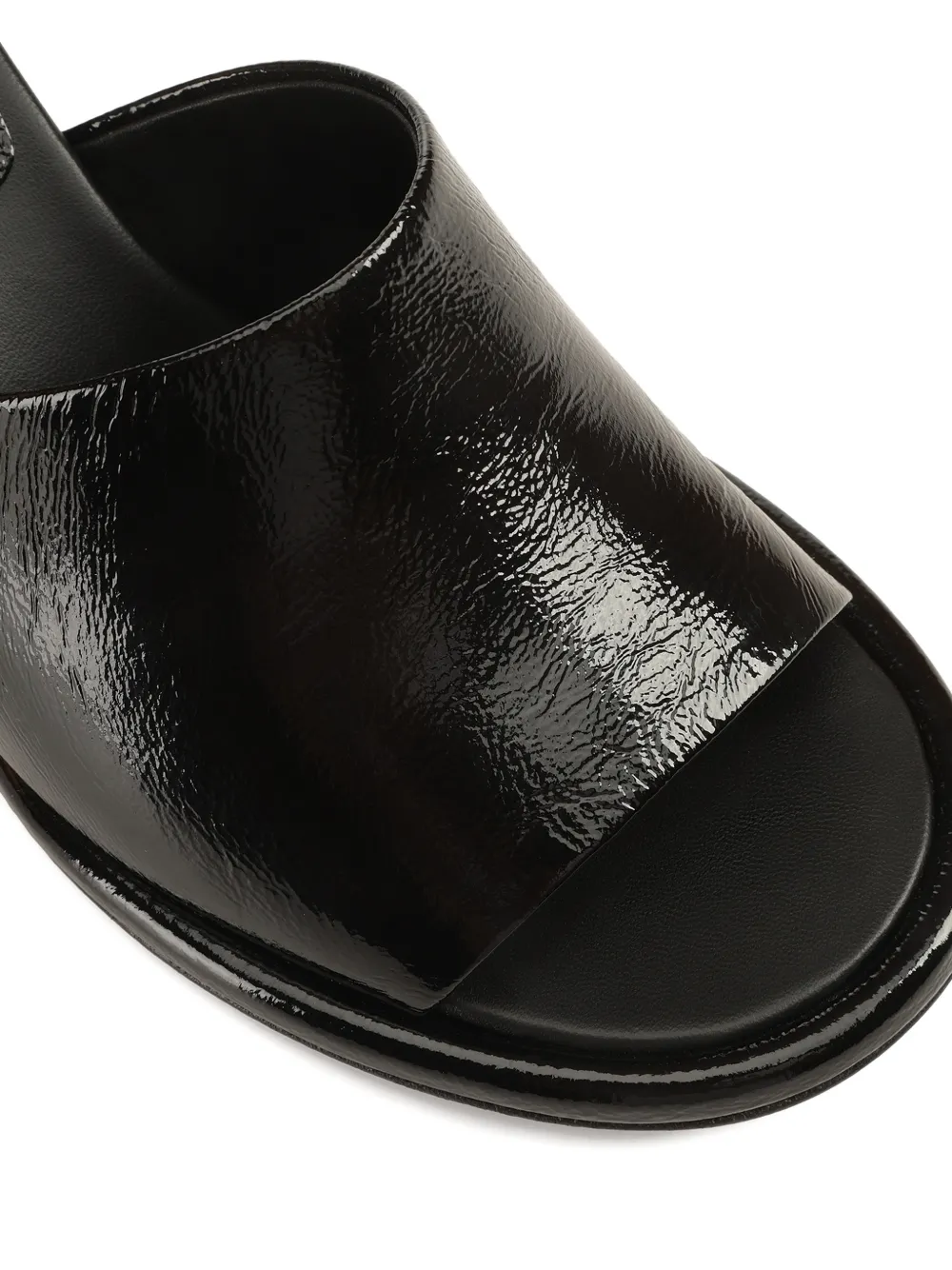 Sergio Rossi 60mm Orb leather mules Zwart