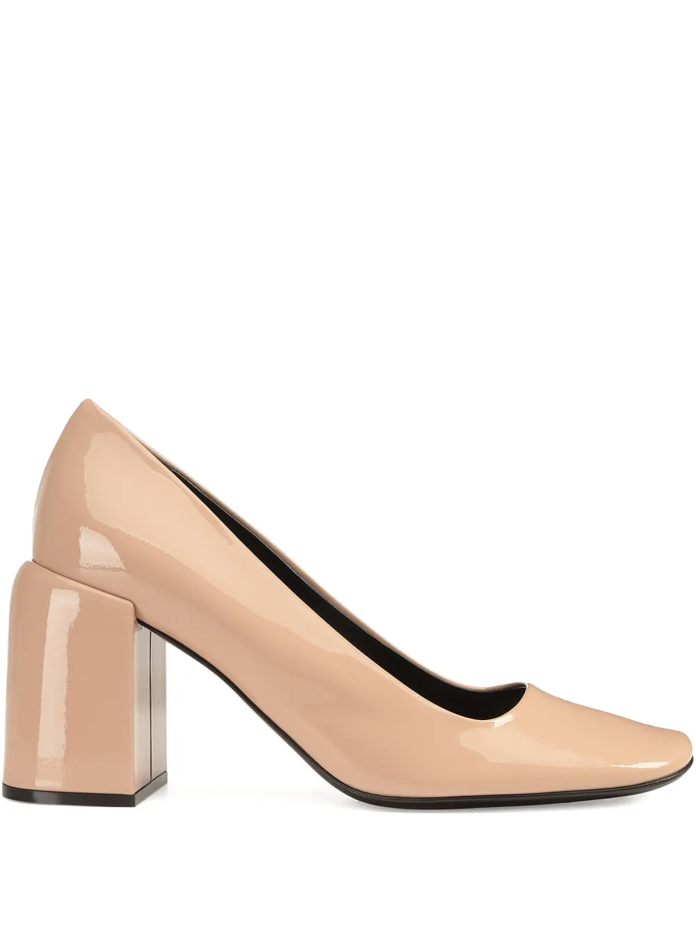 Sergio Rossi Pumps met vierkante neus Beige
