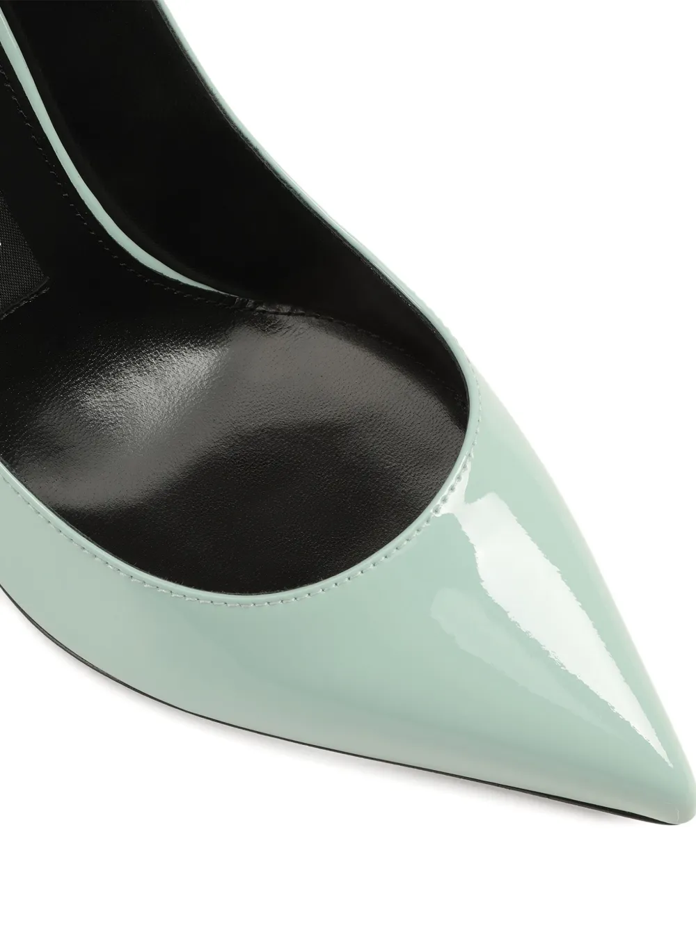 Sergio Rossi 90 mm Godiva pumps met puntige neus Groen