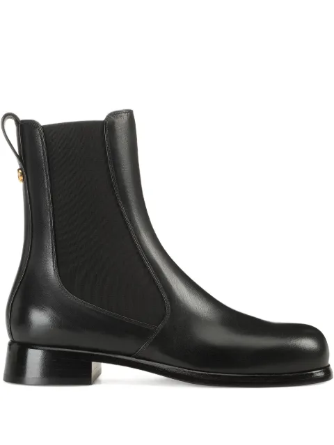 Sergio Rossi 25mm Avenue Chelsea leather boots