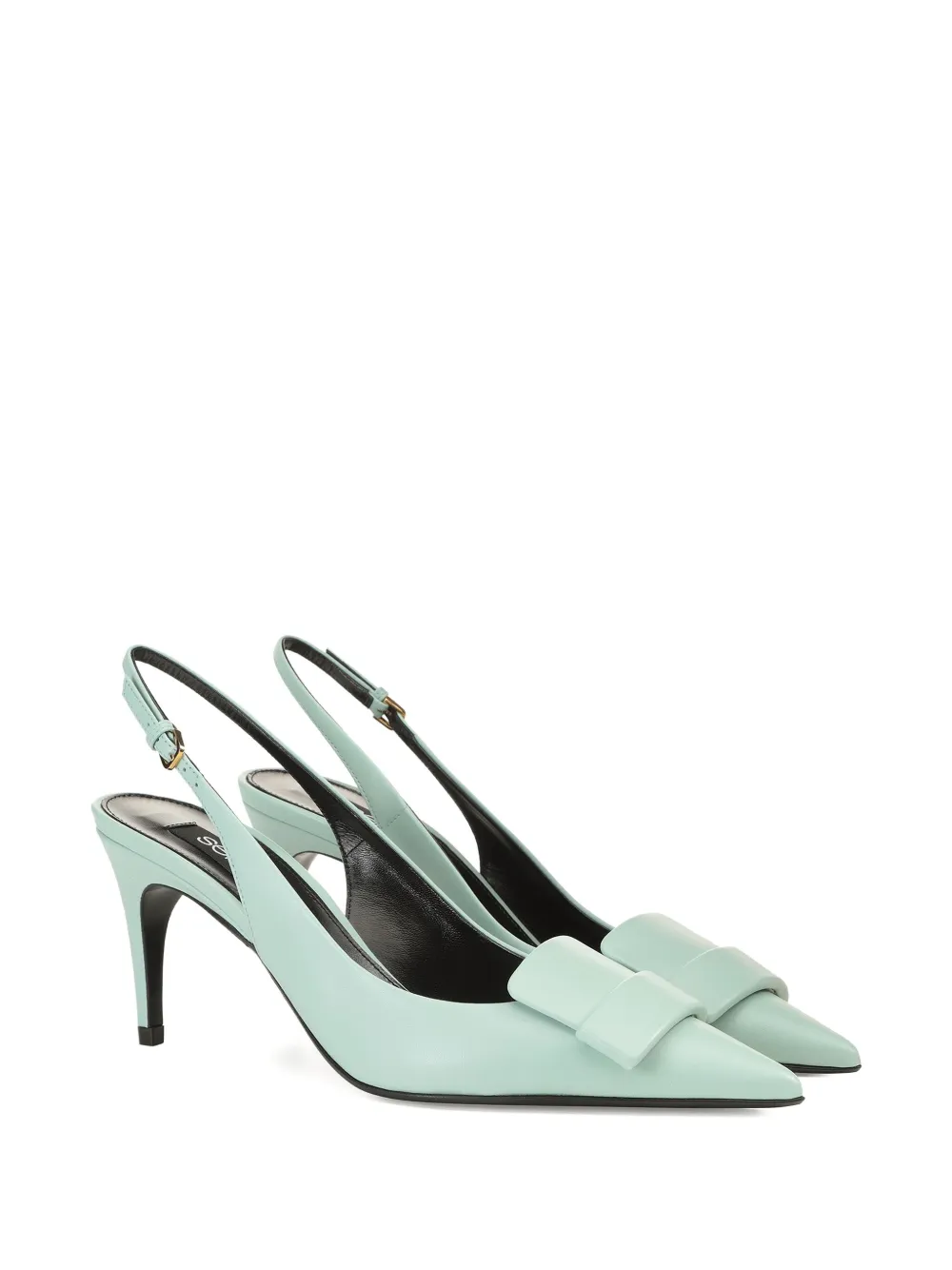 Sergio Rossi 75mm Sling-back Pumps In Blue