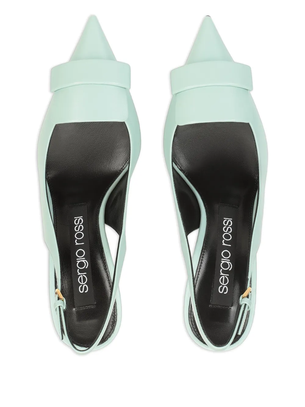 Sergio Rossi 75 mm slingback pumps Blauw