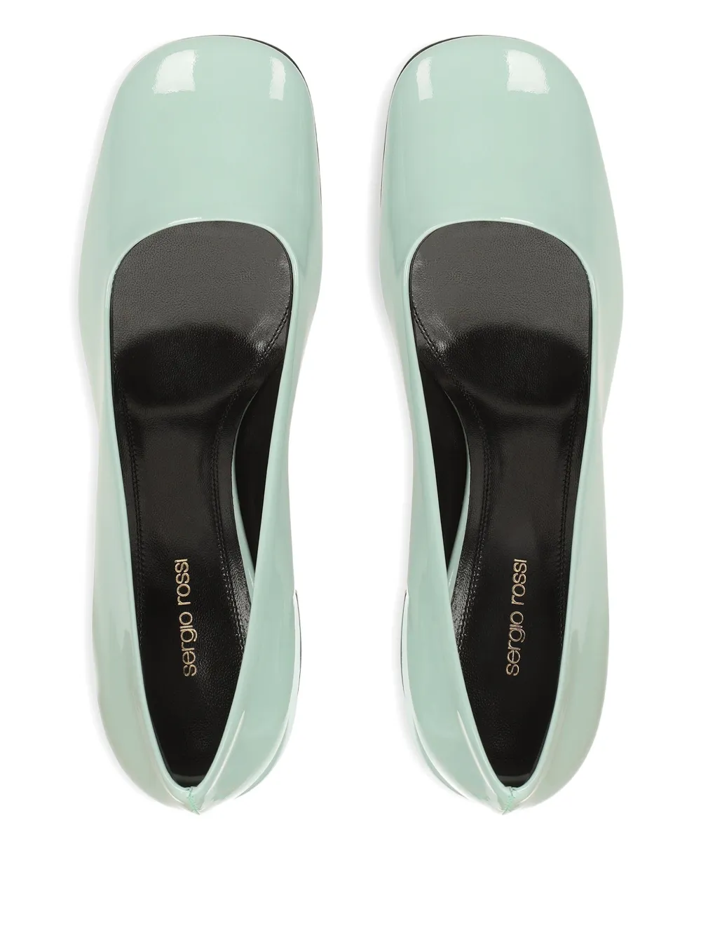 Sergio Rossi 80mm Block Heel Pumps In Green