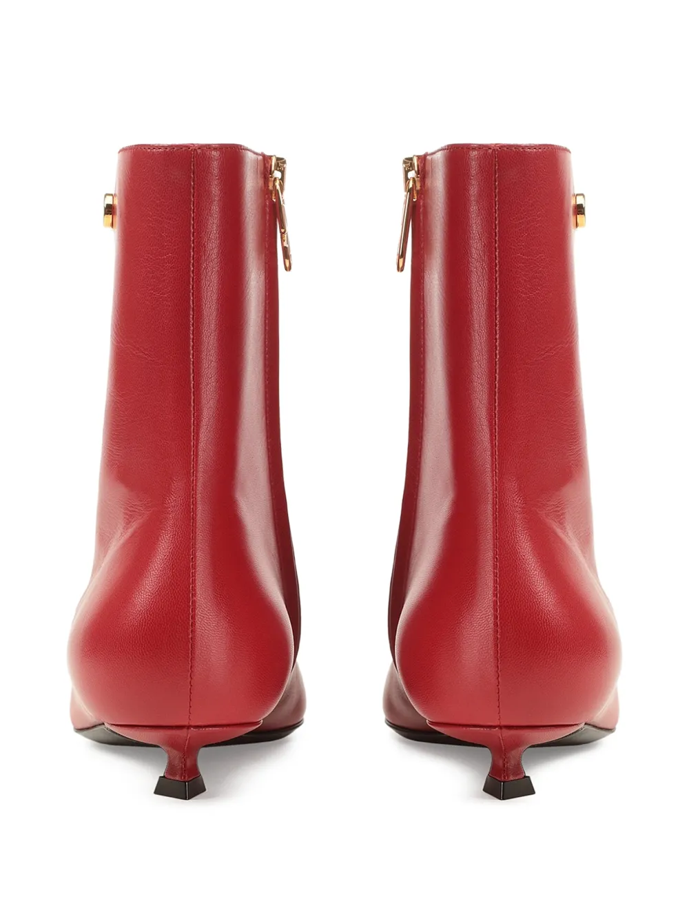  Sergio Rossi 25mm Surge Leather Boots - Red 