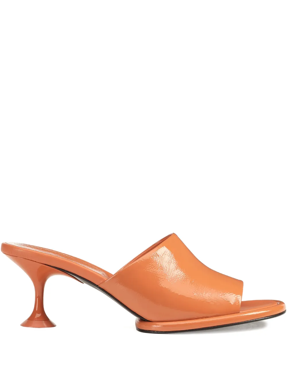 Sergio Rossi orange heeled mules - Arancione