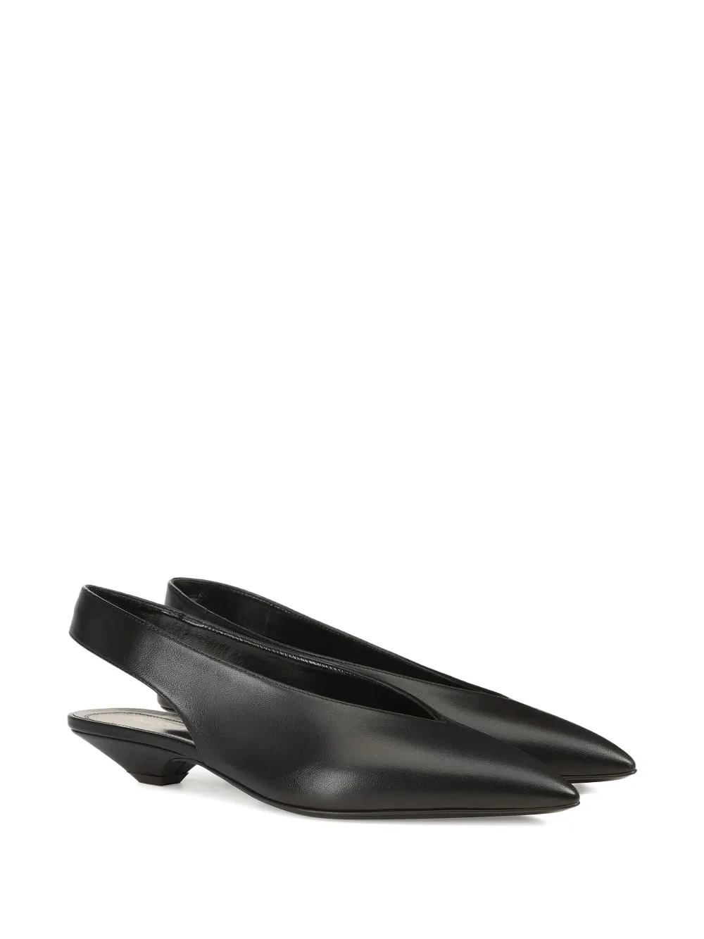 Sergio Rossi 25mm pointed pumps Zwart