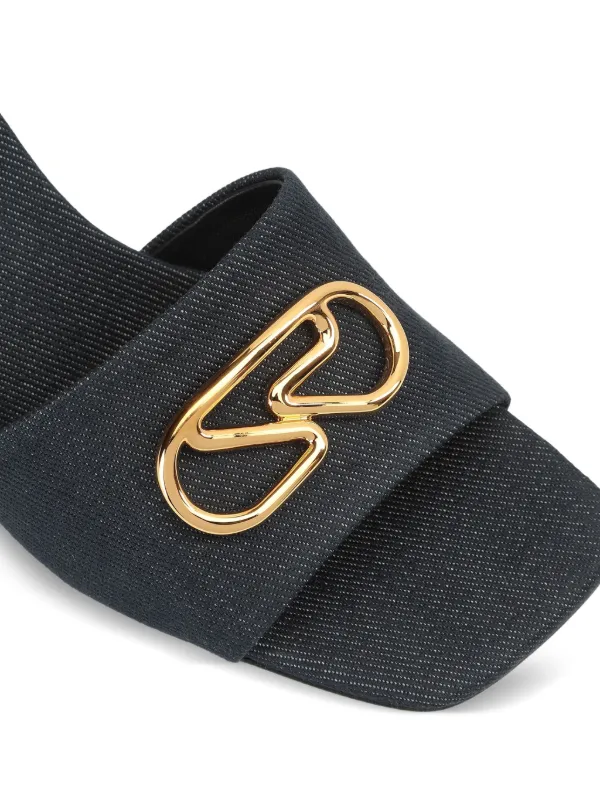 Sergio Rossi 55mm Block Heel Sandals | Blue | FARFETCH CA