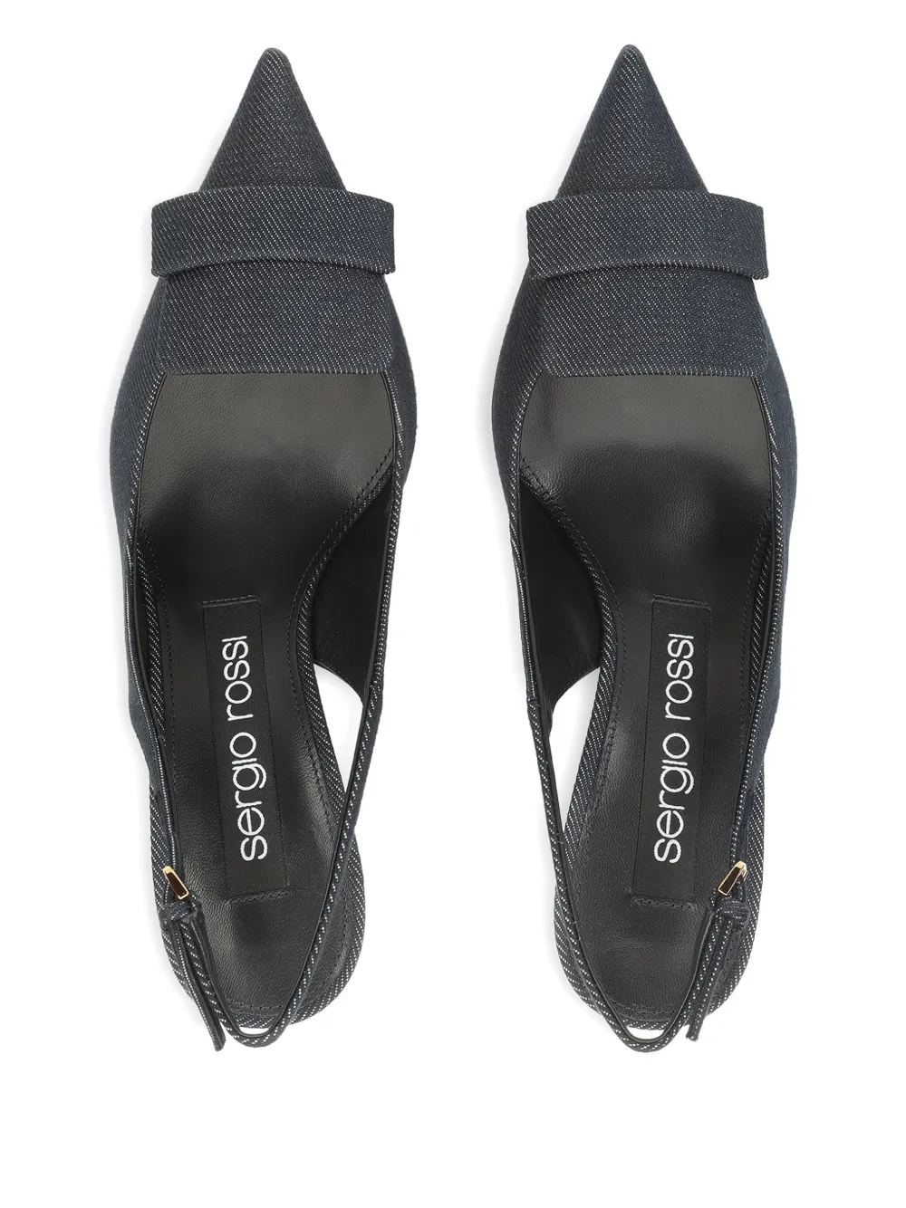 Sergio Rossi 75 mm slingback pumps Blauw