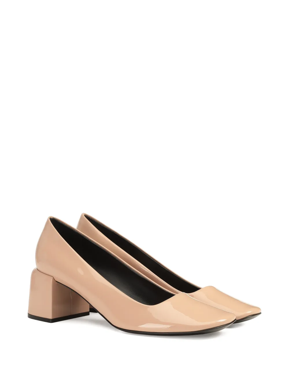 Sergio Rossi Convex leren pumps Beige