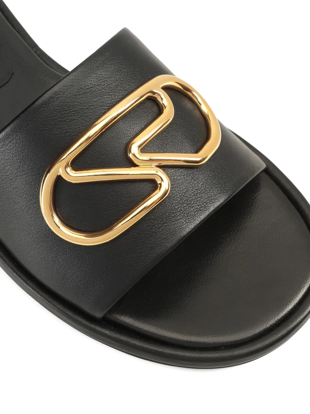 Sergio Rossi Sandalen met logodetail Zwart