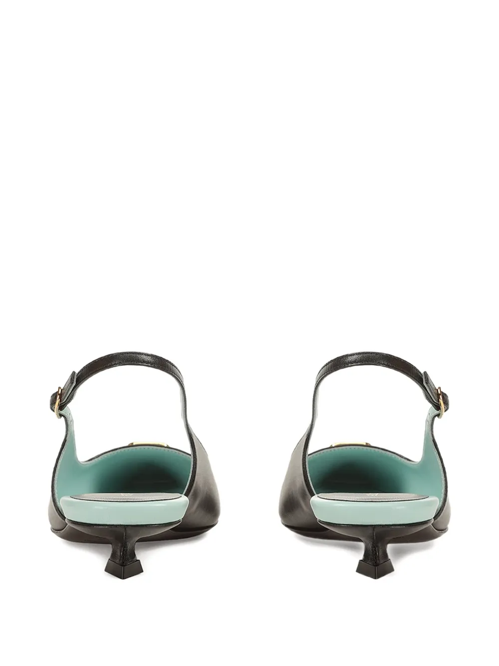 Sergio Rossi 25mm Surge Slingback Sandals In Black