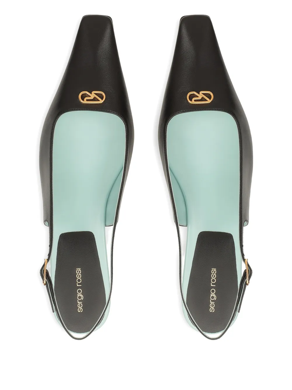 Sergio Rossi 25mm Surge Slingback Sandals In Black