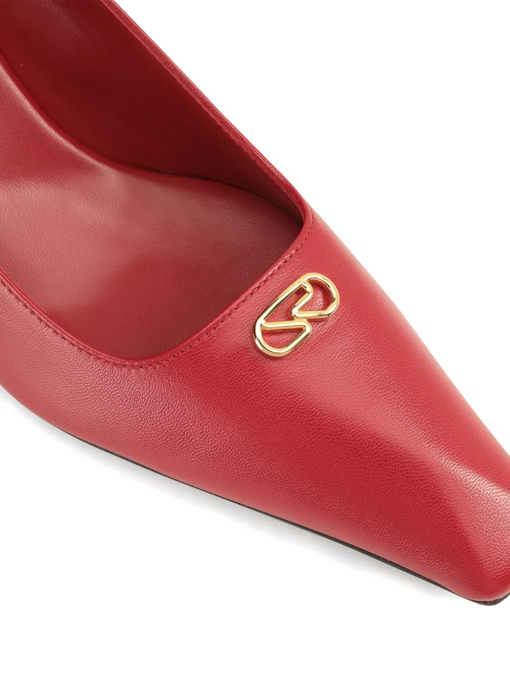 Sergio Rossi 60mm Surge Leather Pumps In Red
