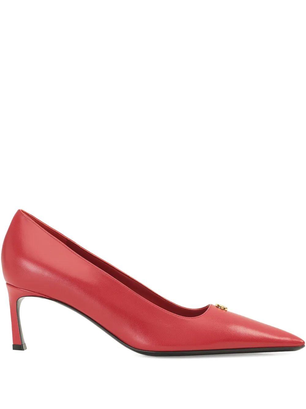 Sergio Rossi 60mm Surge Leather Pumps In Red