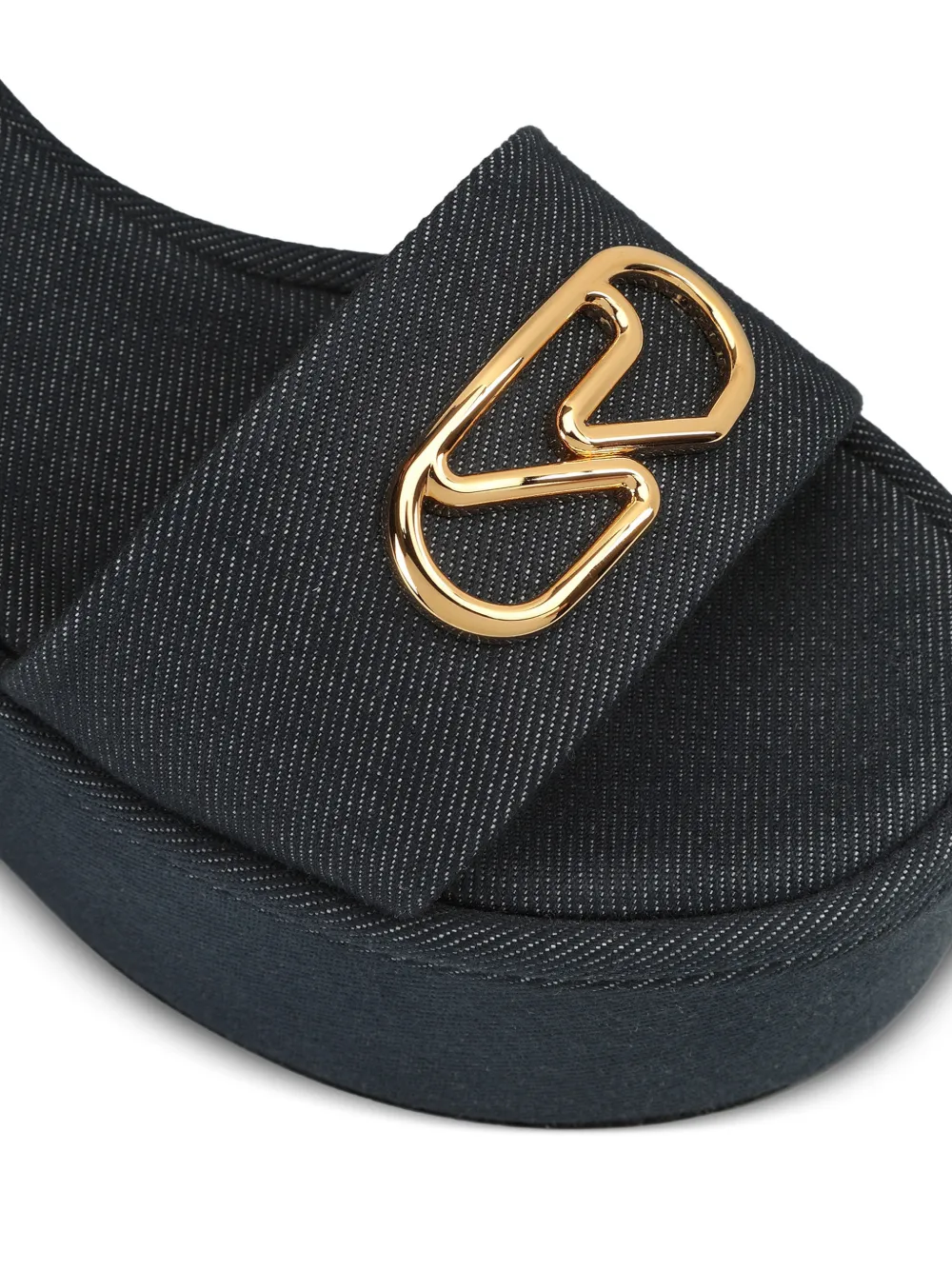 Sergio Rossi Sandalen met logoplakkaat Blauw