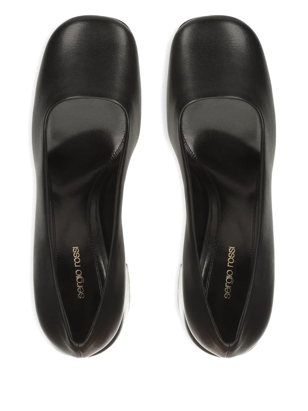 Sergio Rossi 80mm Square Block-heel Pumps In Black