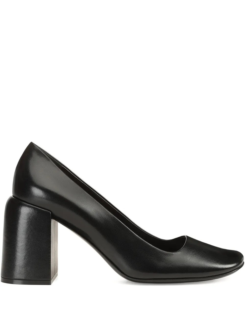 Sergio Rossi 80mm square block-heel pumps Zwart