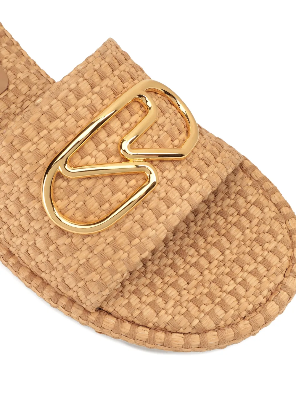 Sergio Rossi Platte sandalen met open neus Beige