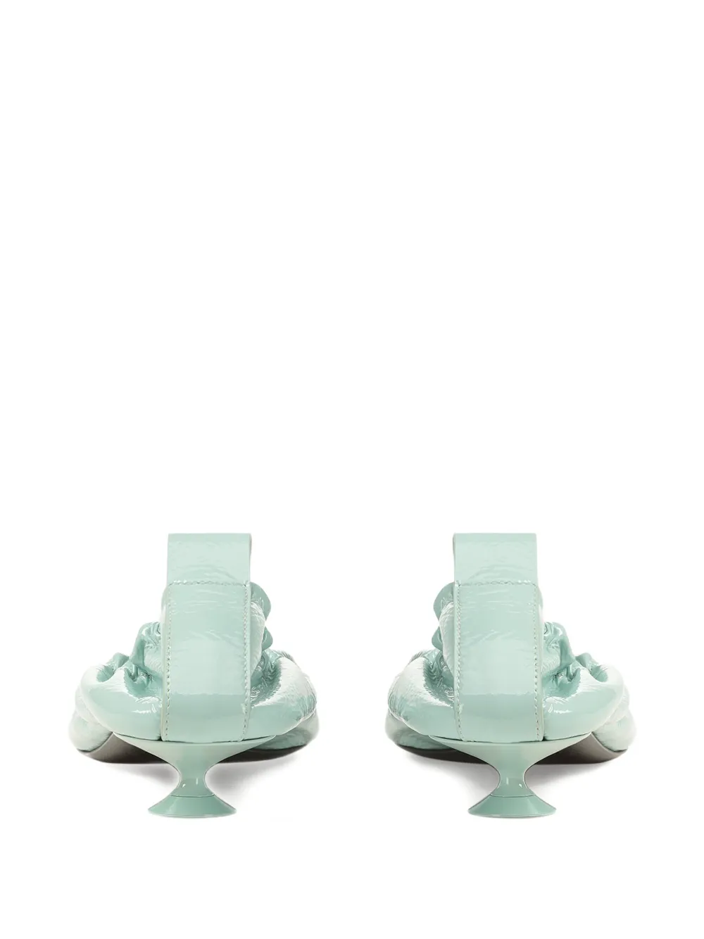 Sergio Rossi Orb pumps met gebarsten effect Blauw