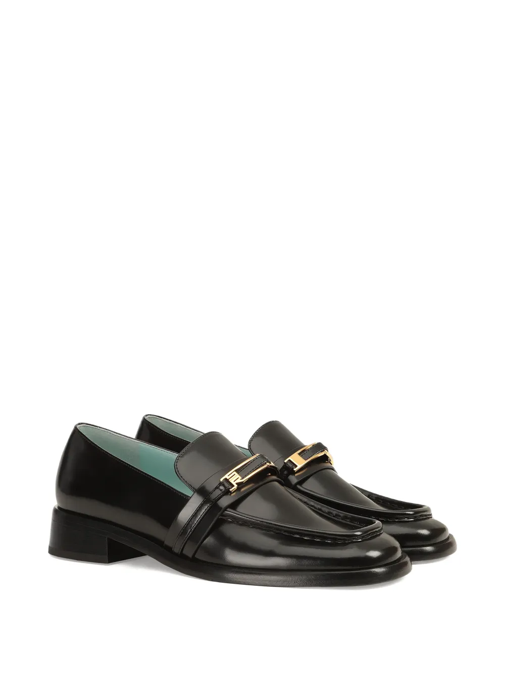 Sergio Rossi 25mm Bitt Leather Loafers In Multi