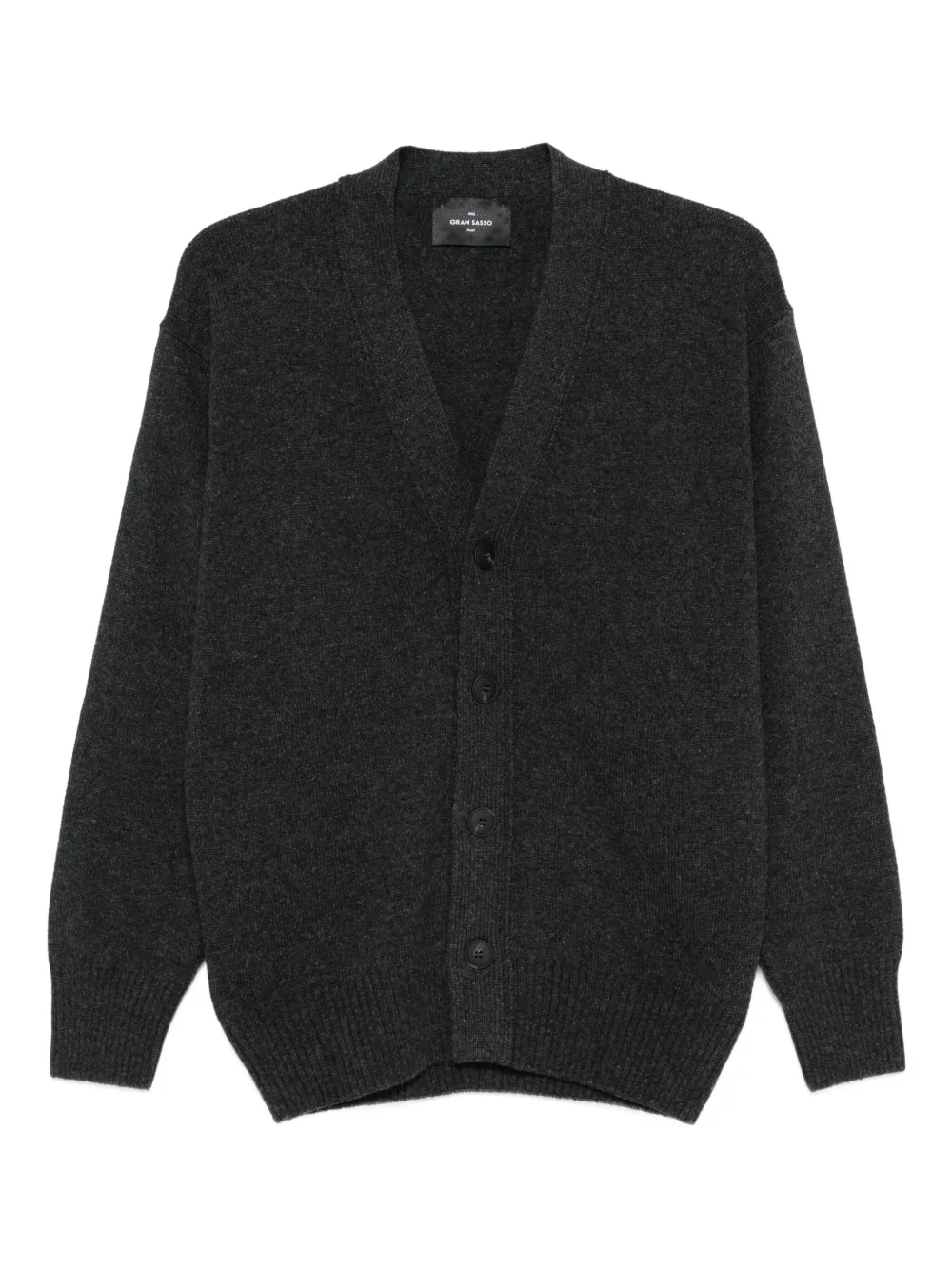 Gran Sasso Button-fastening Wool Cardigan In Gray