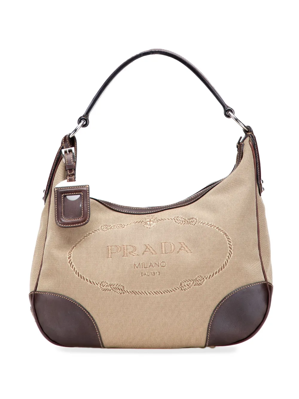 Prada Pre-Owned 2013-2025 Canvas Canapa Logo shoulder bag | Brown | Image 1