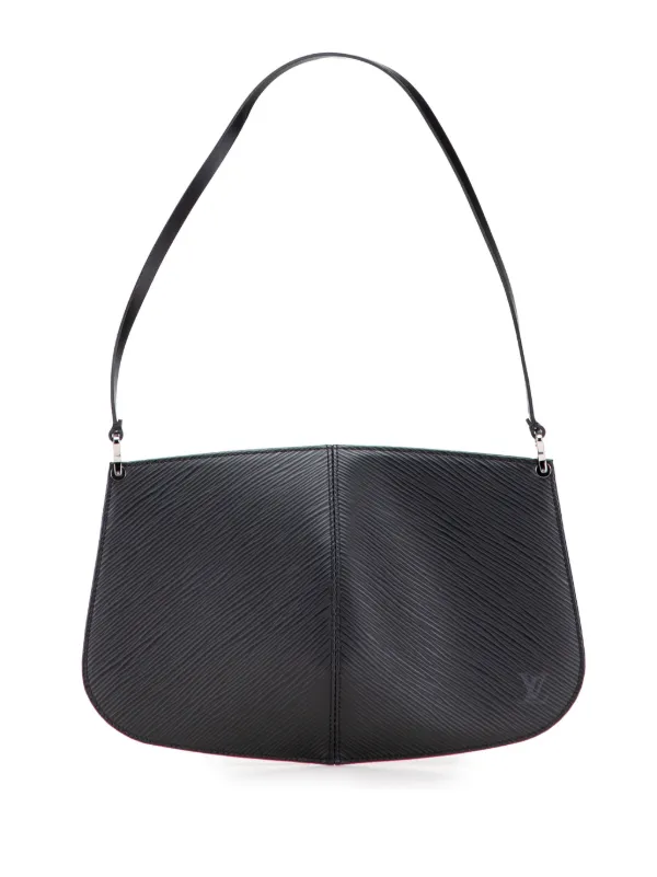 Sac Bandoulière SALAR Femme En Daim Noir Avec Fourrure Et Détails Or - Occasion Excellent état