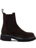 GUGLIELMO ROTTA elastic-insert pull-tab chelsea boots - Brown