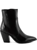Julie Dee 70mm pointed-toe heeled ankle boots - Black