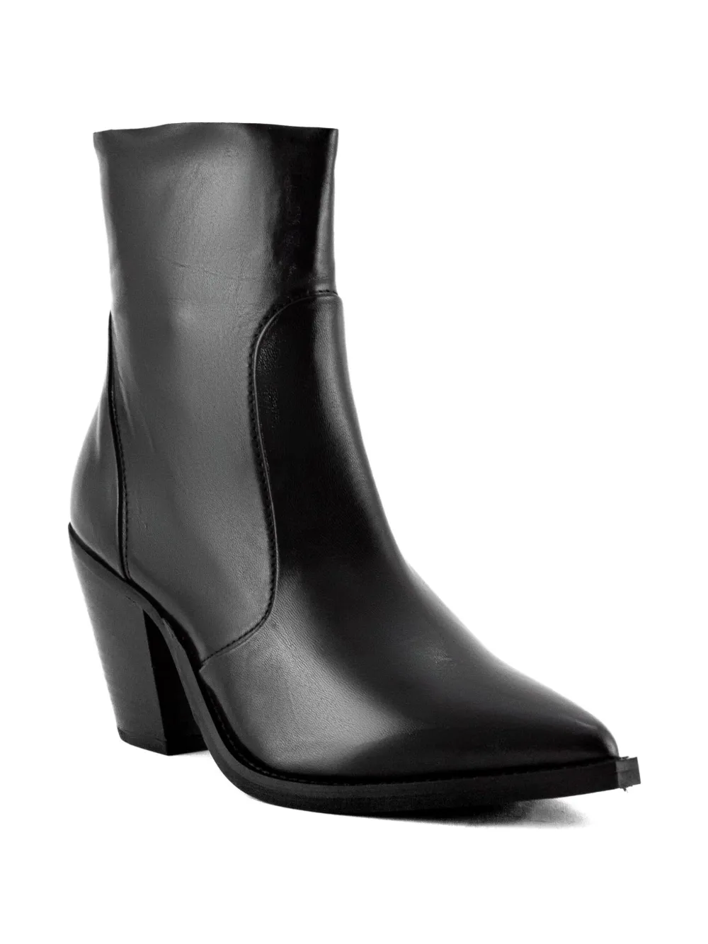 Julie Dee 70mm pointed-toe heeled ankle boots Black