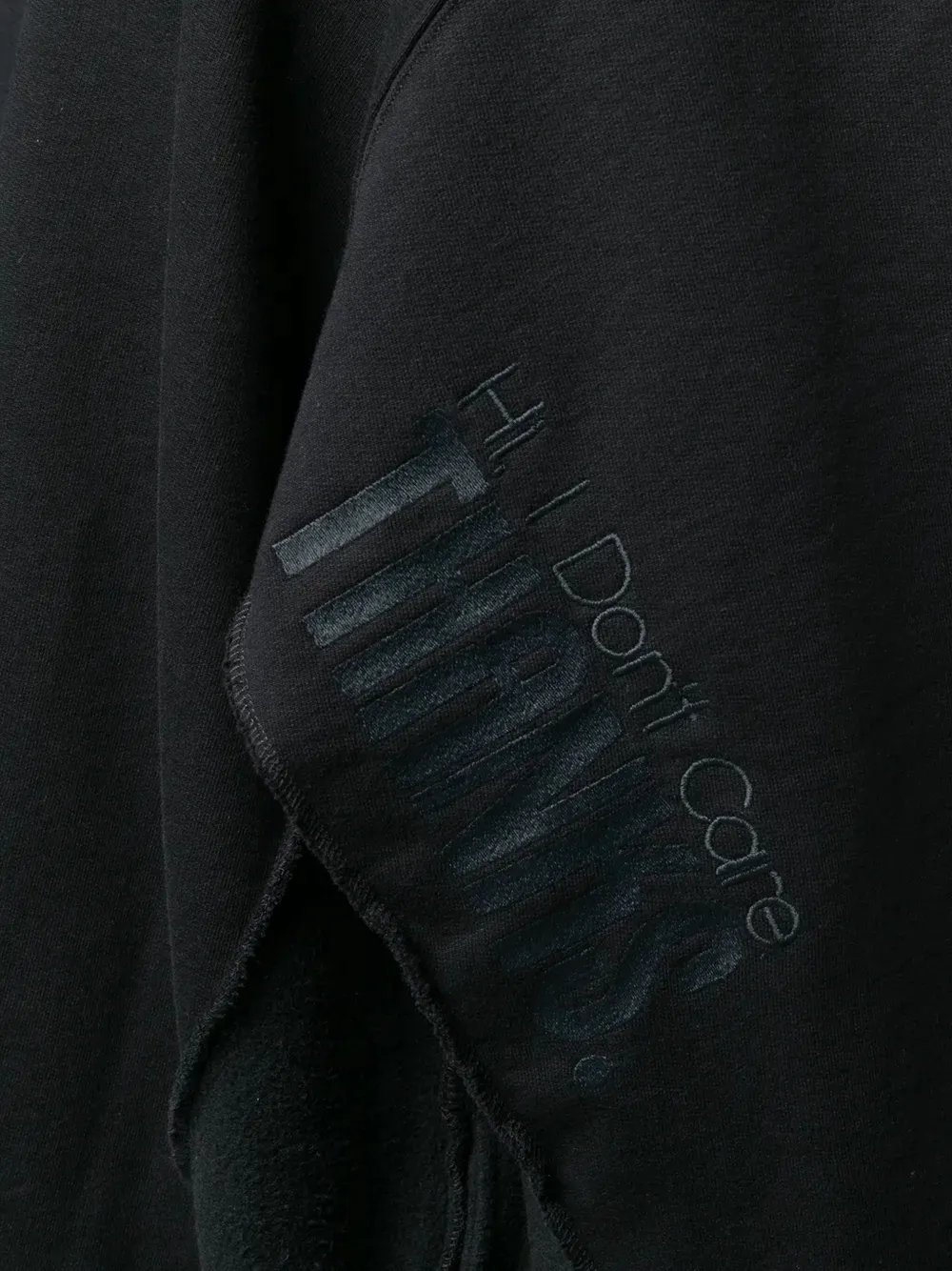 VETEMENTS high-neck half-zip sweatshirt Zwart