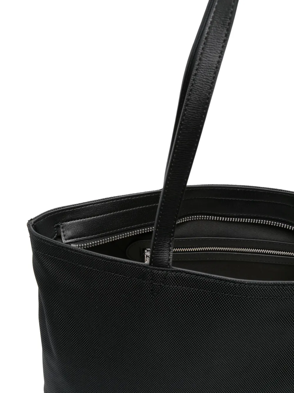 Love Moschino logo-plaque tote bag Zwart