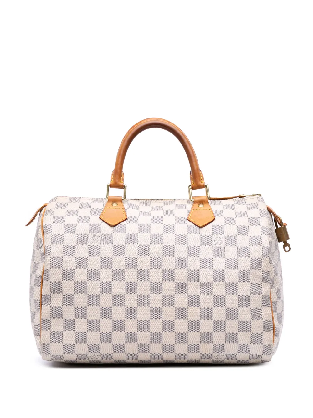 Louis Vuitton Pre-Owned 2012 Damier Azur Speedy 30 boston bag - ホワイト Louis Vuitton Pre-Owned 2012 Damier Azur Speedy 30 boston bag - ホワイト