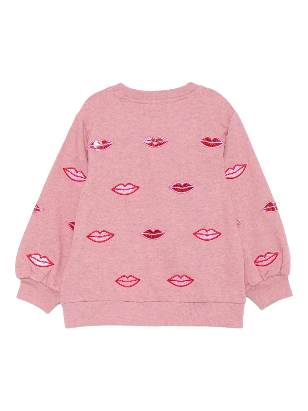 Stella McCartney Kids Sweater verfraaid met lippen Roze