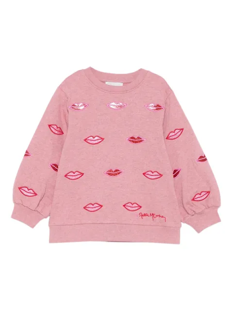 Stella McCartney Kids lip-embellished sweatshirt