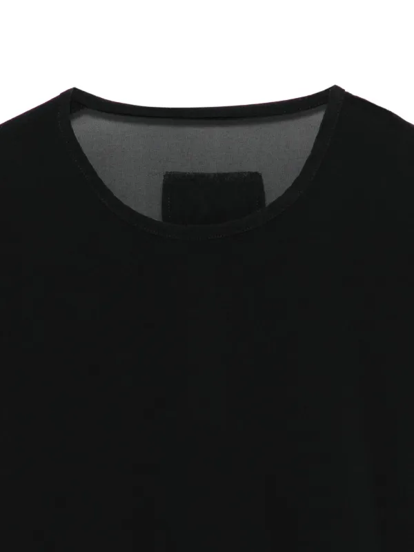 private0204 シャツ　新品 Private 0204 シアーパネル ロングTシャツ | ブラック | FARFETCH JP