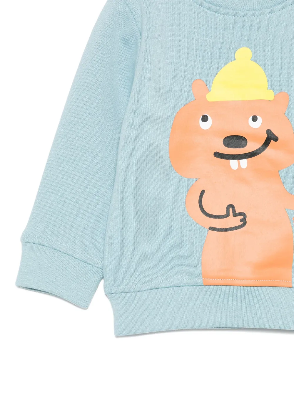 Stella McCartney Kids Sweater met dierenprint Blauw