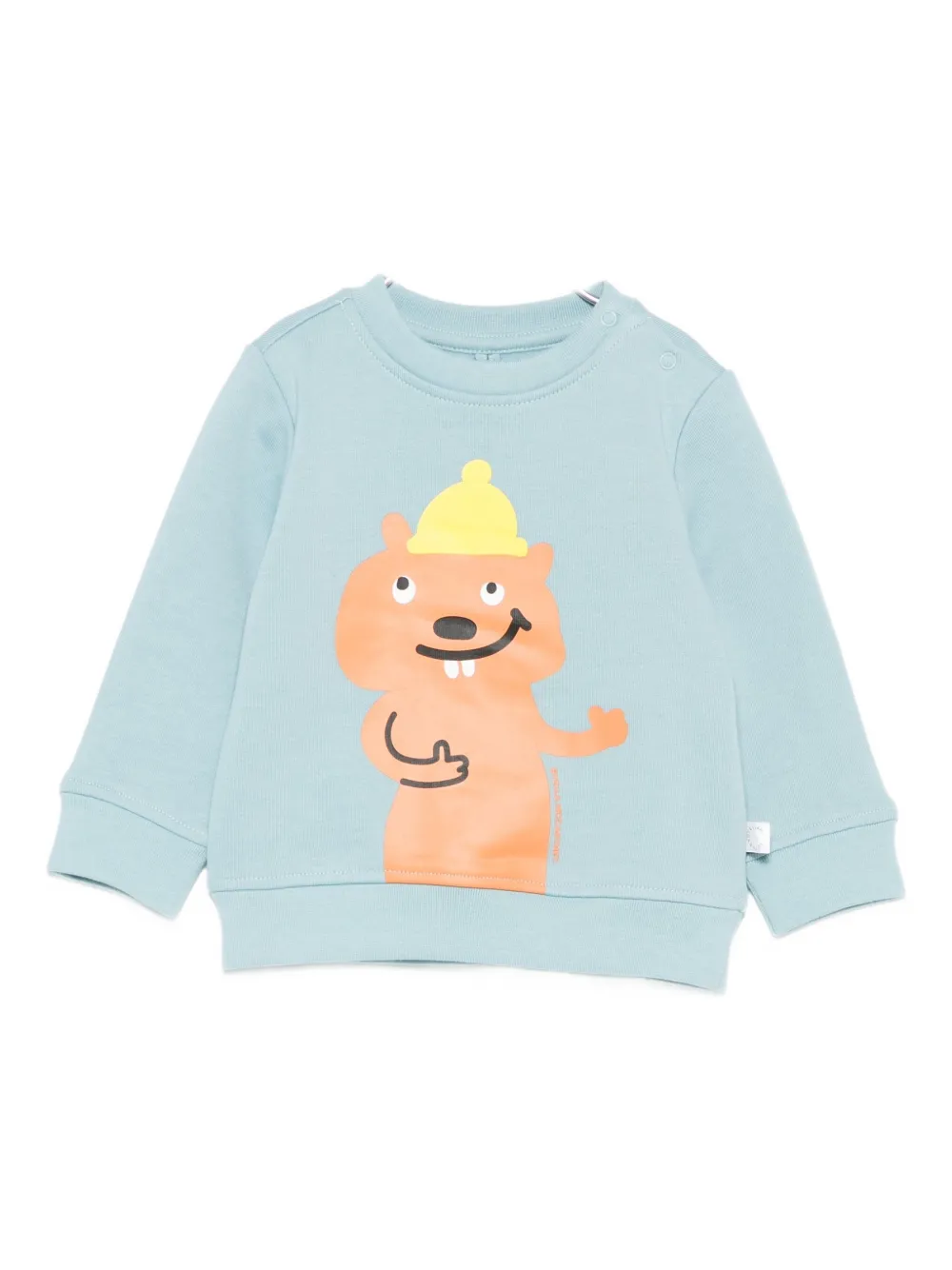 Stella McCartney Kids animal-print sweatshirt Blauw