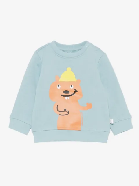 Stella McCartney Kids sudadera con animal print