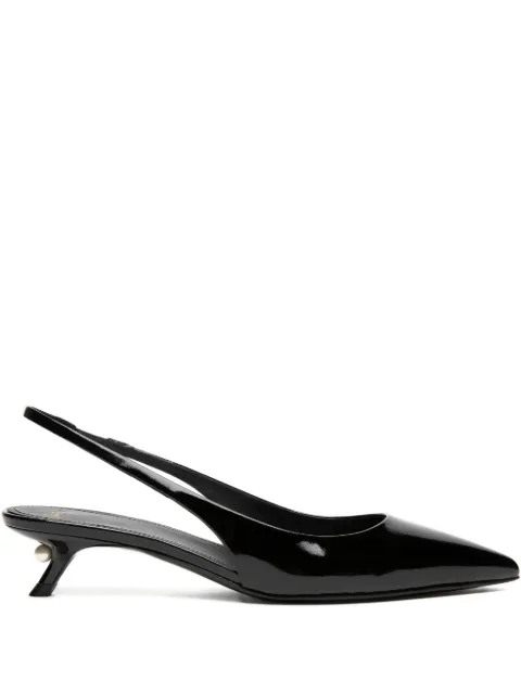 Alevì 35mm pearl-embellished slingback pumps