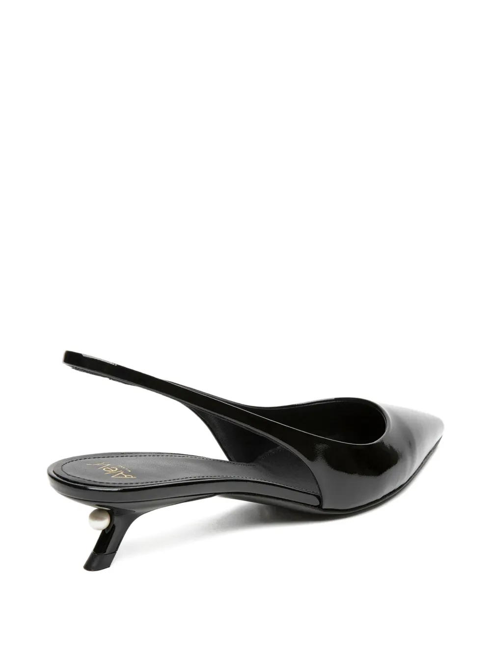 Alevì 35mm pearl-embellished slingback pumps Black
