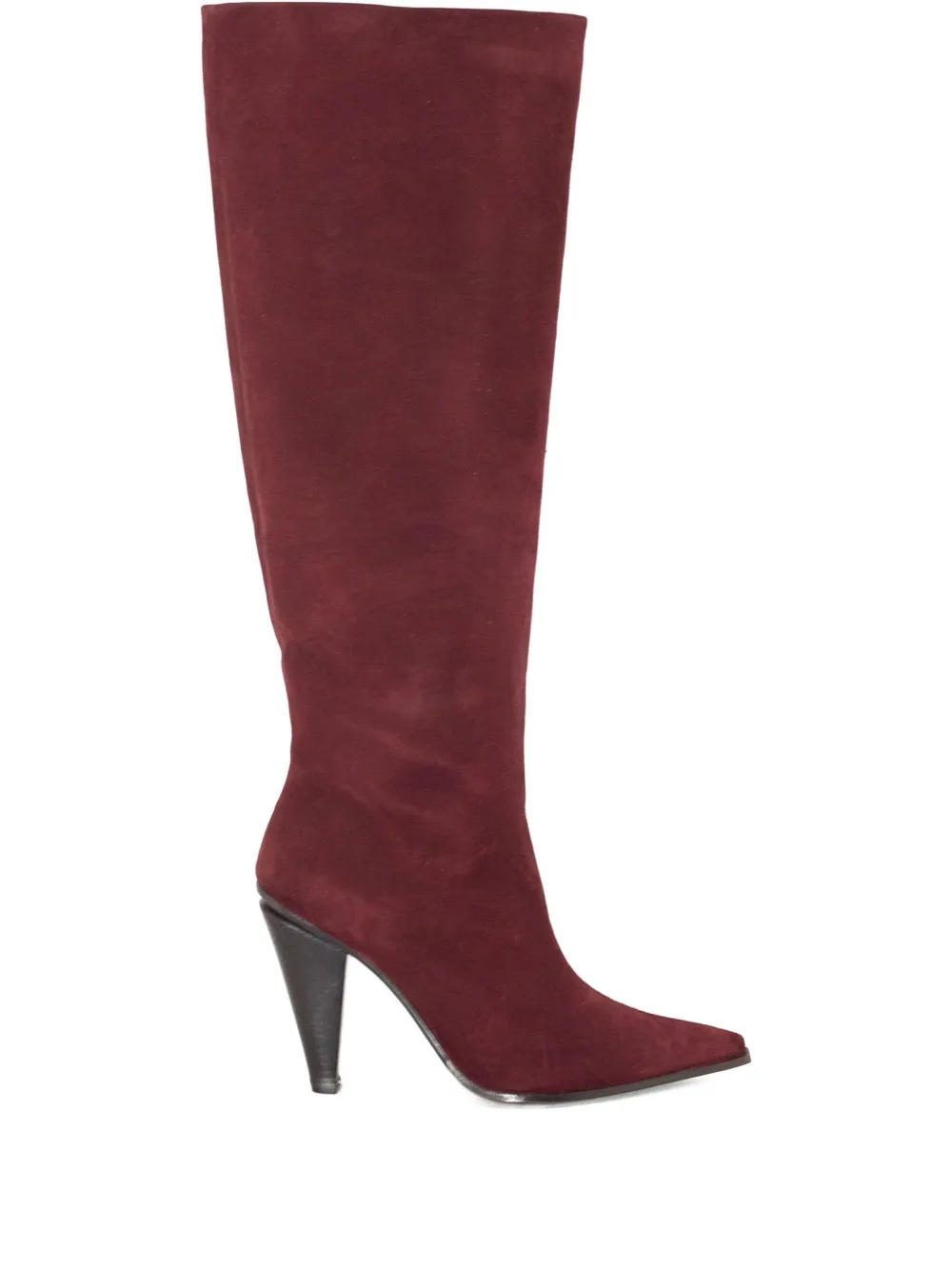 Roberto Festa 80mm pointed-toe suede boots Red
