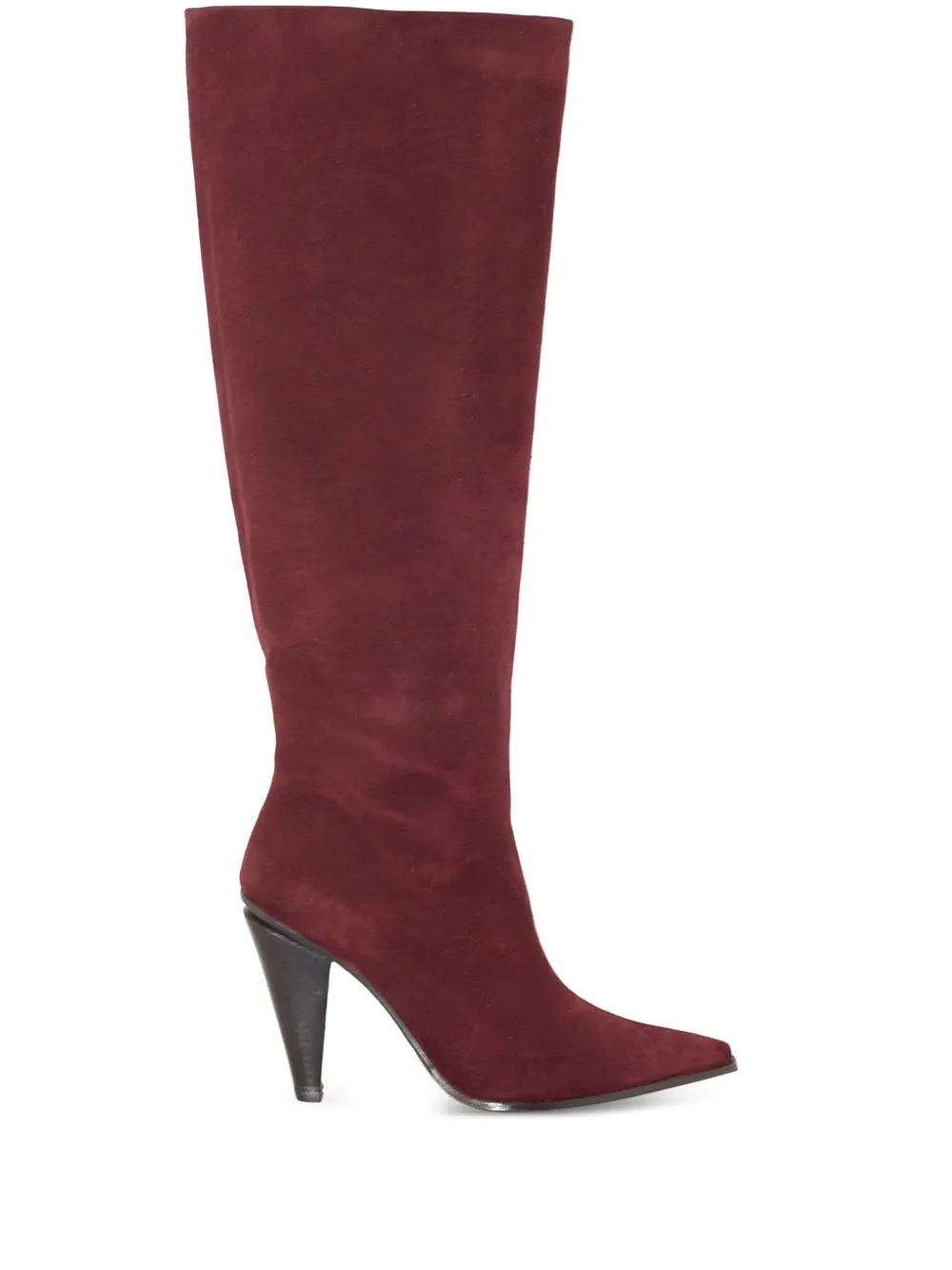 Roberto Festa 80mm pointed-toe suede boots Red