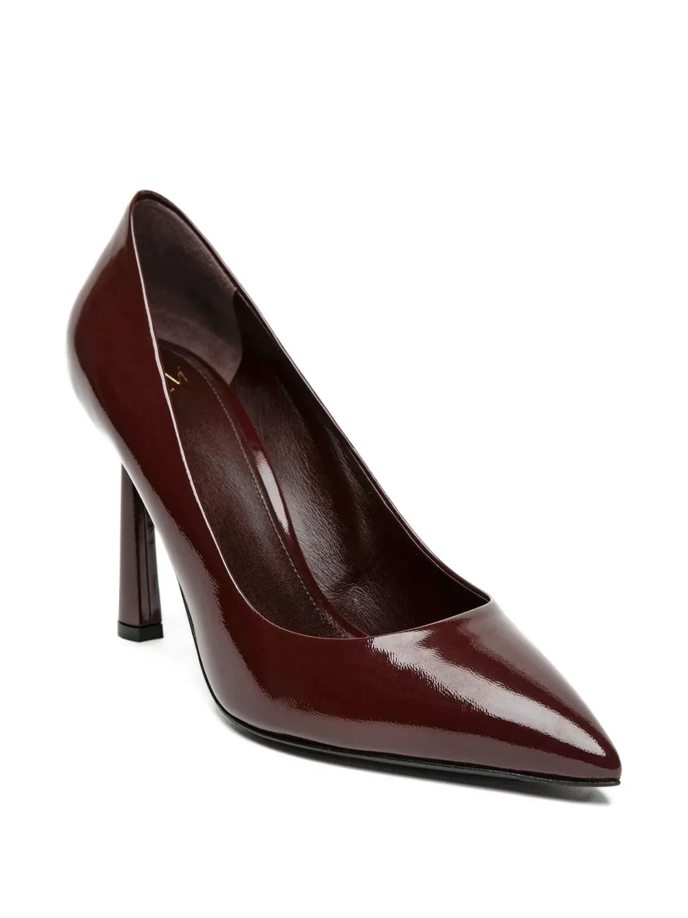 Alevì 95mm pearl-embellished patent leather pumps Red