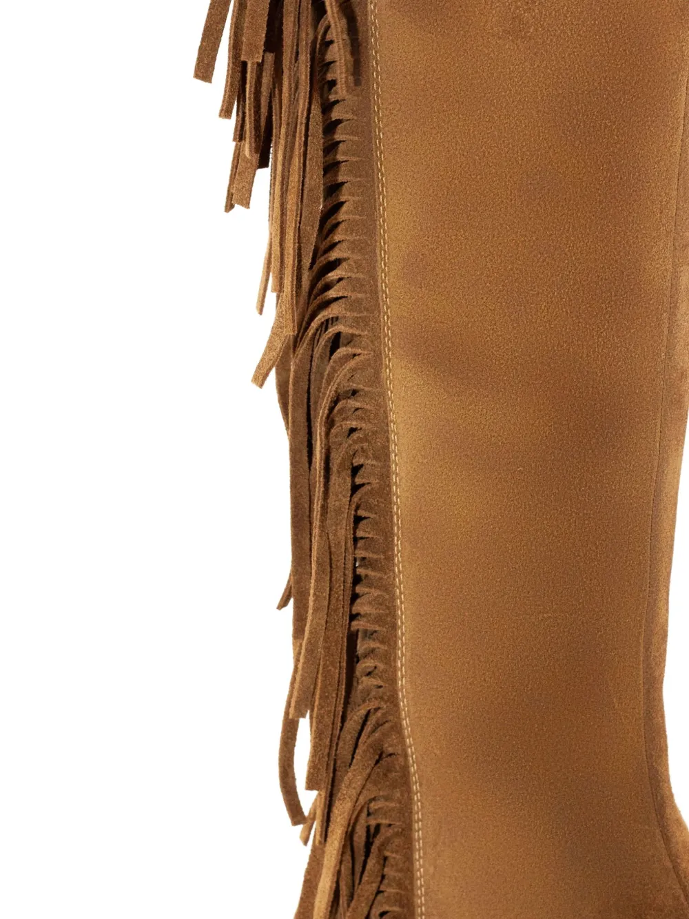 Roberto Festa 40mm fringe detail pointed-toe boots Brown