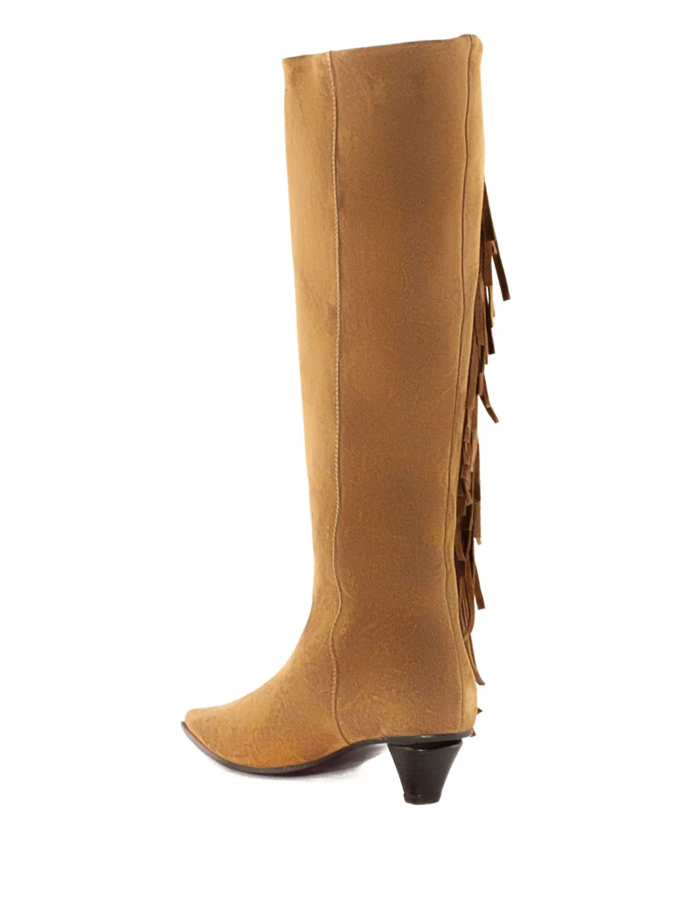 Roberto Festa 40mm fringe detail pointed-toe boots Brown