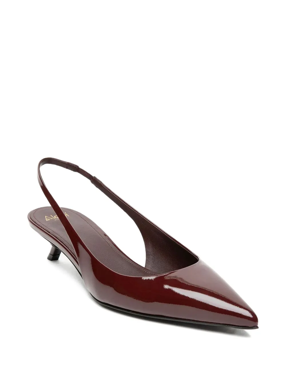 Alevì pearl-embellished slingback pumps Red