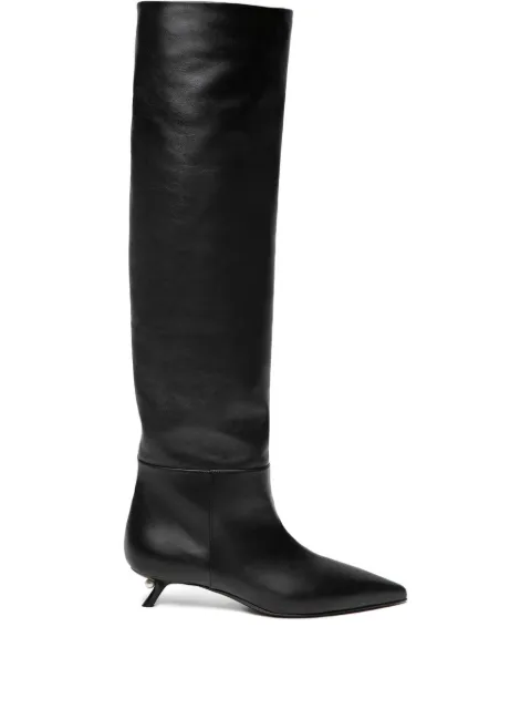 Alevì 35mm Debby pearl-heel pointed-toe boots