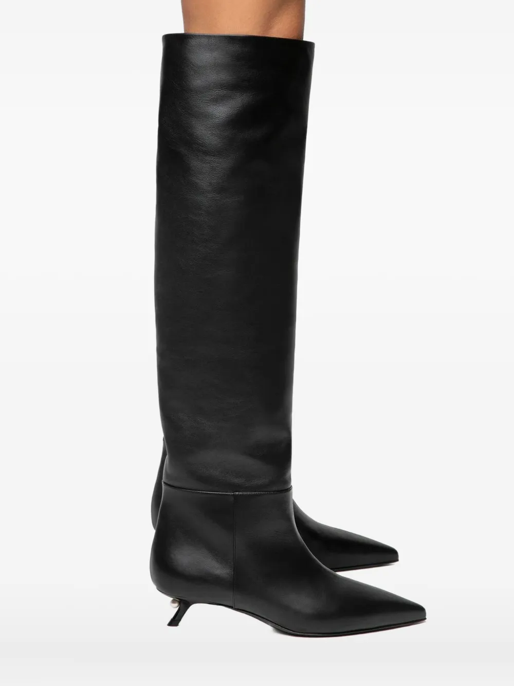 Alevì 35mm Debby Pearl-heel Pointed-toe Boots In Multi