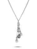 YVEL 18K white gold Baroque pearl and diamond necklace - Silver